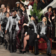 Models dance on the runway for the Tommy Hilfiger x Zendatya fall runway show at the Apollo Theater on September 8, 2019 in New York City.